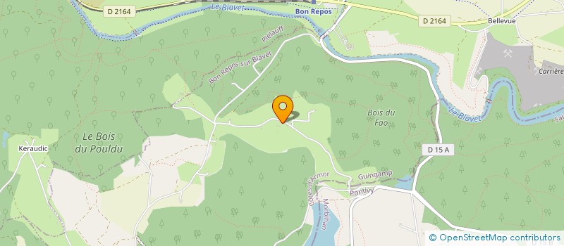 localisation de l'entreprise MONSIEUR GEORGES LE BIGOT  BON REPOS SUR BLAVET