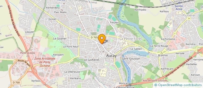 localisation de l'entreprise MONSIEUR GEORGES LE GUENNEC à AURAY