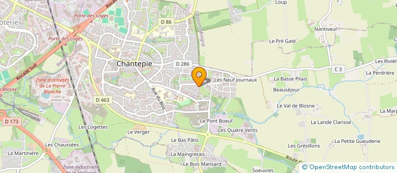 localisation de l'entreprise MONSIEUR GEORGES LE HOANGAN à CHANTEPIE