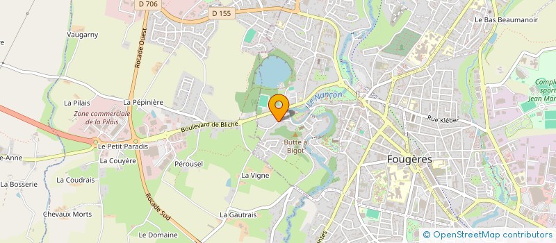 localisation de l'entreprise MONSIEUR GEORGES LE MOULEC à FOUGERES