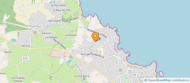 localisation de l'entreprise MONSIEUR GEORGES LE PAGE à SAINT-QUAY-PORTRIEUX