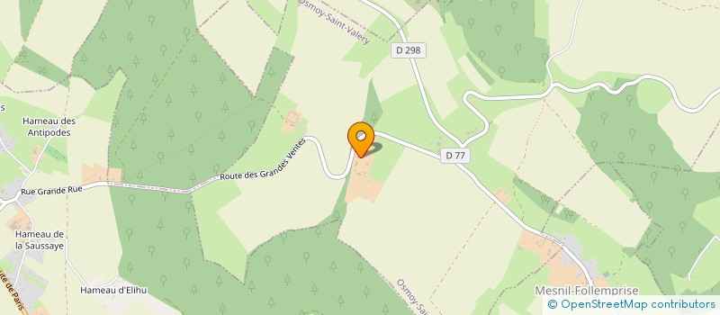 localisation de l'entreprise MONSIEUR GEORGES LE SELLIER DE CHEZELLES  GRANDCOURT