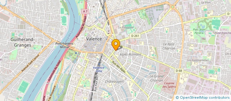 localisation de l'entreprise MONSIEUR GEORGES LEBRAT  VALENCE