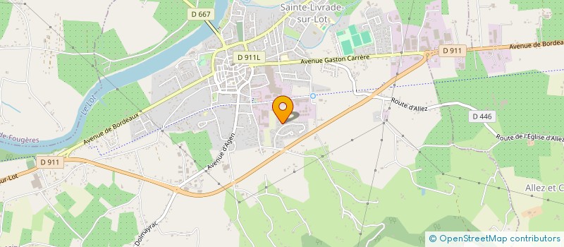 localisation de l'entreprise MONSIEUR GEORGES LECCHI  SAINTE-LIVRADE-SUR-LOT