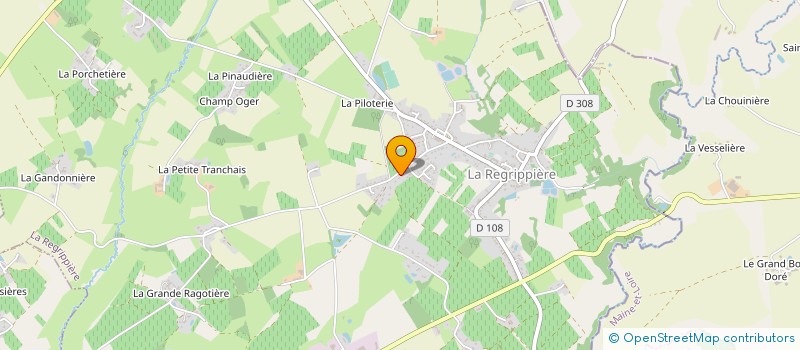 localisation de l'entreprise MONSIEUR GEORGES LECHAT à LA REGRIPPIERE