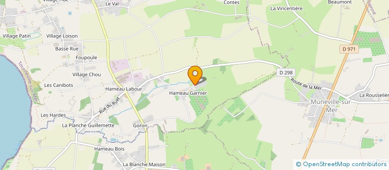 localisation de l'entreprise MONSIEUR GEORGES LECONTE  TOURNEVILLE-SUR-MER