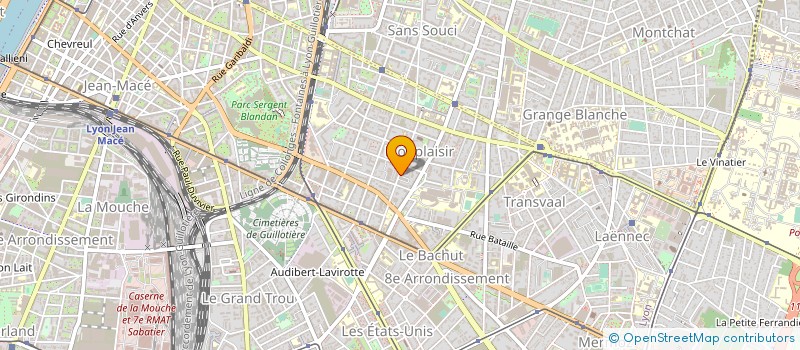 localisation de l'entreprise MONSIEUR GEORGES LEDOUX DEFO FOTSI  LYON