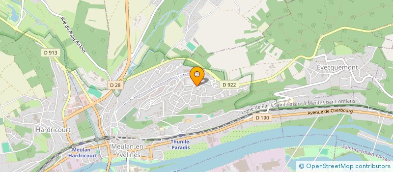 localisation de l'entreprise MONSIEUR GEORGES LEFEVRE  MEULAN-EN-YVELINES