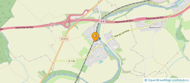 localisation de l'entreprise MONSIEUR GEORGES LEFEVRE  HATRIZE