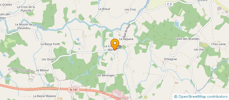 localisation de l'entreprise MONSIEUR GEORGES LEFLEUR à ORADOUR-SUR-GLANE