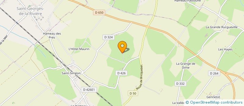 localisation de l'entreprise MONSIEUR GEORGES LELYON  PORT-BAIL-SUR-MER