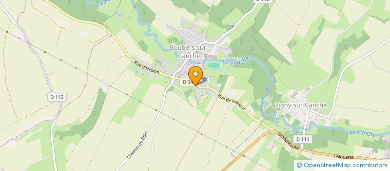 localisation de l'entreprise MONSIEUR GEORGES LEMAIRE  BOUBERS-SUR-CANCHE