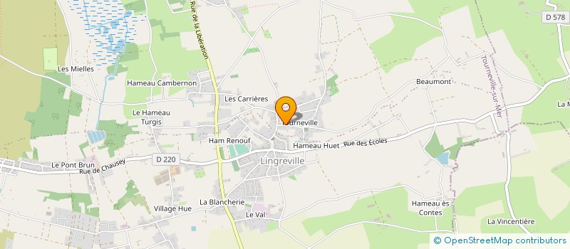 localisation de l'entreprise MONSIEUR GEORGES LEMARECHAL  TOURNEVILLE-SUR-MER