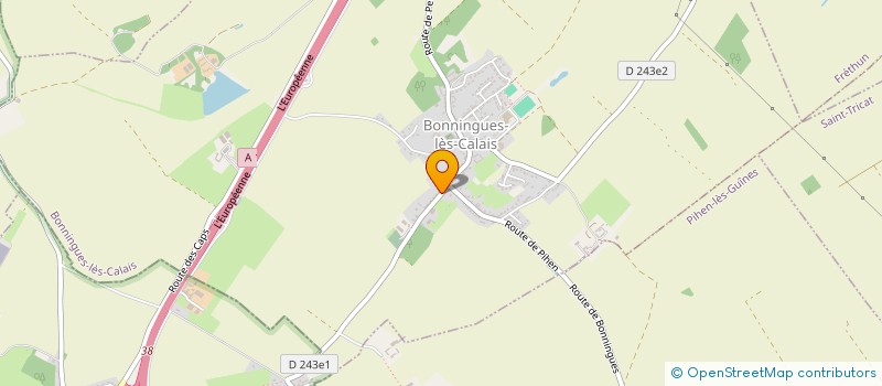 localisation de l'entreprise MONSIEUR GEORGES LEMATTRE  BONNINGUES-LES-CALAIS