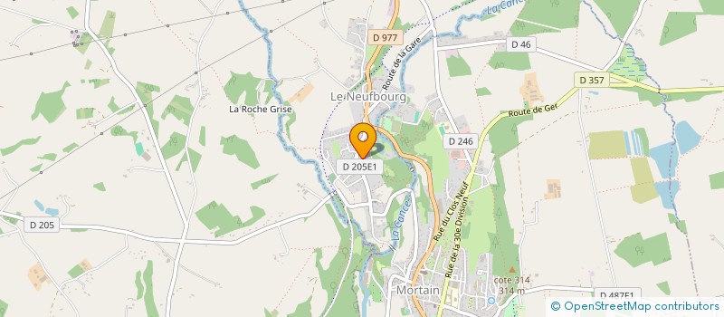 localisation de l'entreprise MONSIEUR GEORGES LEMONNIER à MORTAIN-BOCAGE