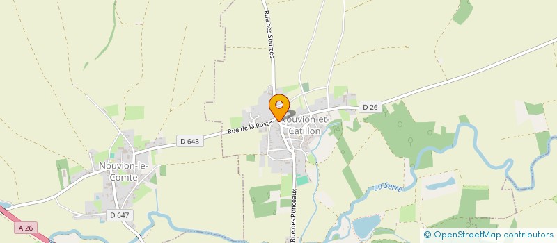 localisation de l'entreprise MONSIEUR GEORGES LEMOS  NOUVION-ET-CATILLON