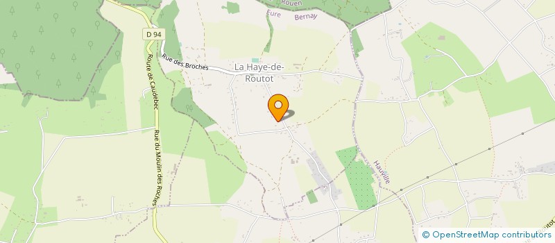 localisation de l'entreprise MONSIEUR GEORGES LEROND à LA HAYE-DE-ROUTOT