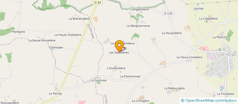 localisation de l'entreprise MONSIEUR GEORGES LETOUZE à LE HORPS