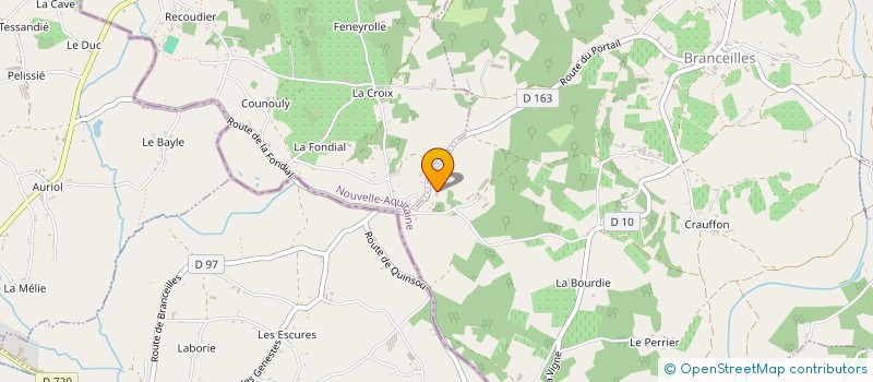 localisation de l'entreprise MONSIEUR GEORGES LEYMAT  BRANCEILLES