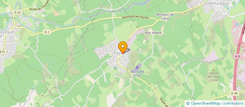 localisation de l'entreprise MONSIEUR GEORGES LLAURO  PASSA