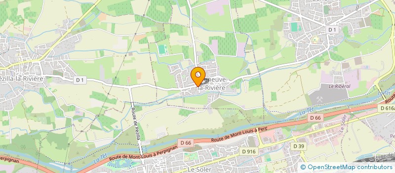 localisation de l'entreprise MONSIEUR GEORGES LLOBET  VILLENEUVE-LA-RIVIERE