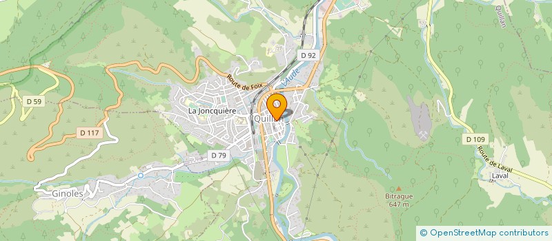 localisation de l'entreprise MONSIEUR GEORGES LLUIS à QUILLAN