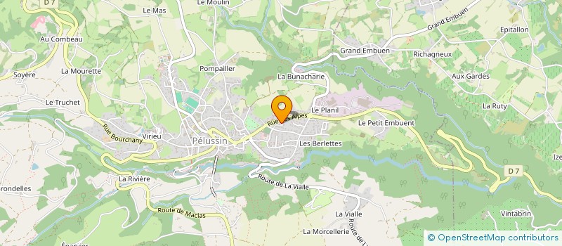 localisation de l'entreprise MONSIEUR GEORGES LONGCHAMP à PELUSSIN