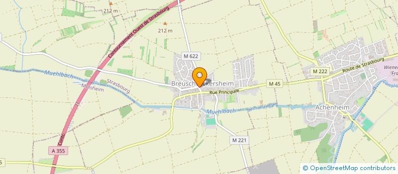 localisation de l'entreprise MONSIEUR GEORGES LORENTZ  BREUSCHWICKERSHEIM