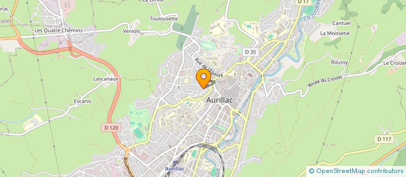 localisation de l'entreprise MONSIEUR GEORGES LOUDIERES à AURILLAC