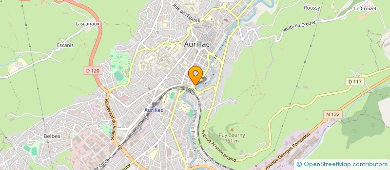 localisation de l'entreprise MONSIEUR GEORGES LOUPIAS à AURILLAC