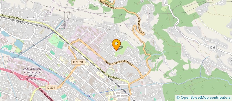 localisation de l'entreprise MONSIEUR GEORGES LOUVIER  ARACHES-LA-FRASSE