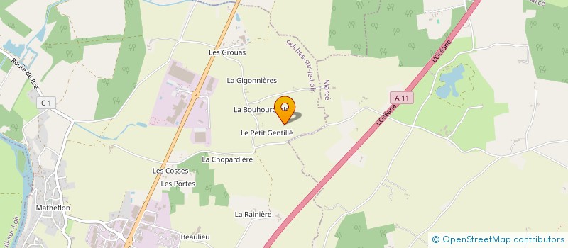 localisation de l'entreprise MONSIEUR GEORGES M BOUSSI à LOIRE-AUTHION
