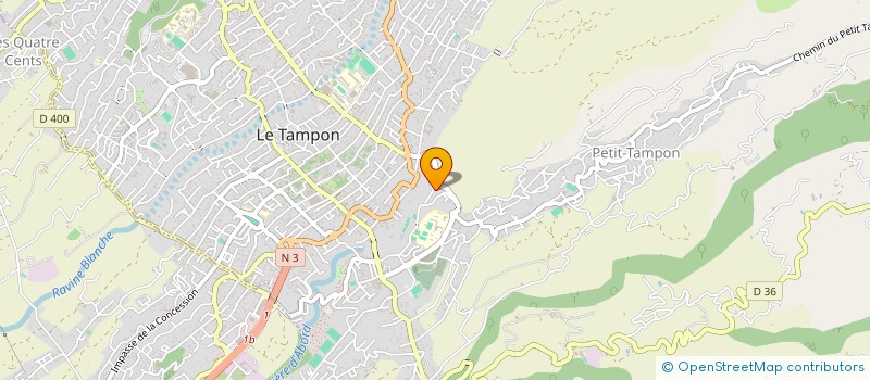 localisation de l'entreprise MONSIEUR GEORGES MAILLOT à LE TAMPON
