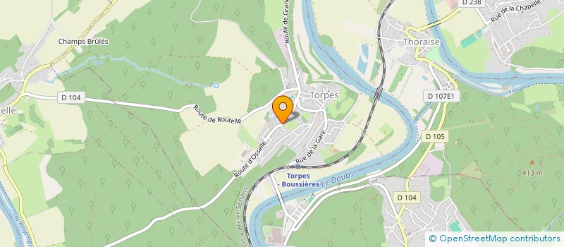 localisation de l'entreprise MONSIEUR GEORGES MAIREY à TORPES