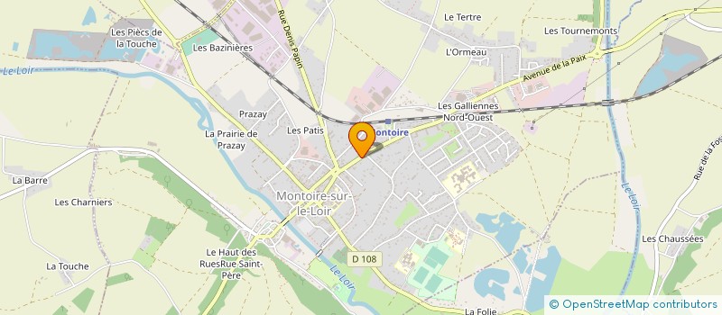 localisation de l'entreprise MONSIEUR GEORGES MANGEANT  MONTOIRE-SUR-LE-LOIR