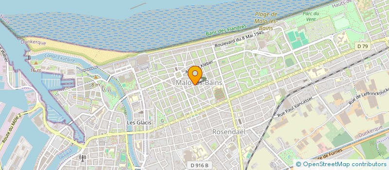 localisation de l'entreprise MONSIEUR GEORGES MAQUAIRE à DUNKERQUE