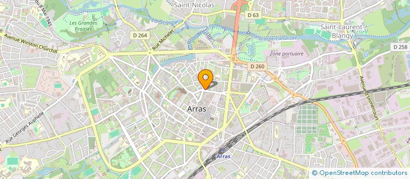 localisation de l'entreprise MONSIEUR GEORGES MARCHAL à ARRAS