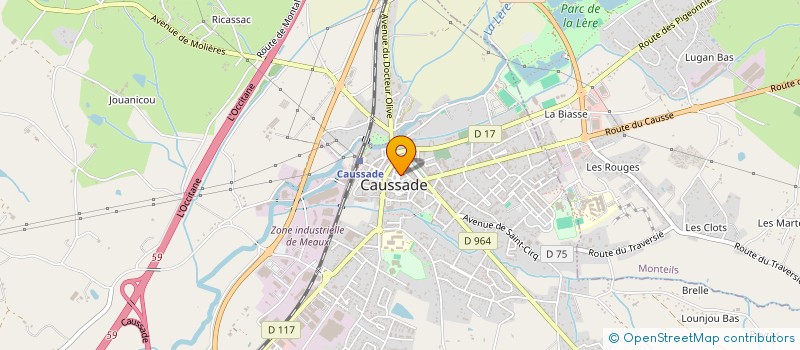 localisation de l'entreprise MONSIEUR GEORGES MARCIEL  CAUSSADE