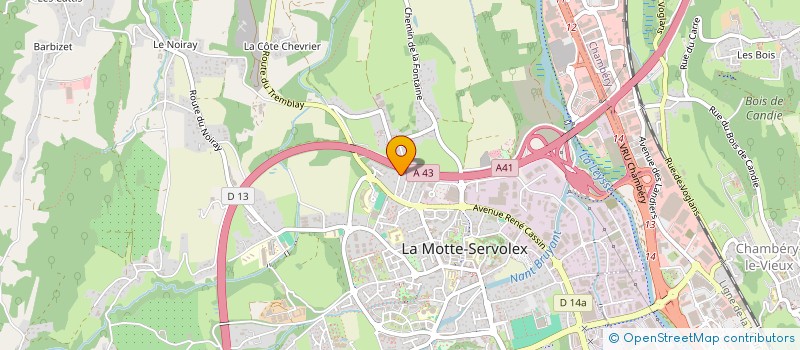 localisation de l'entreprise MONSIEUR GEORGES MARCON à LA MOTTE-SERVOLEX