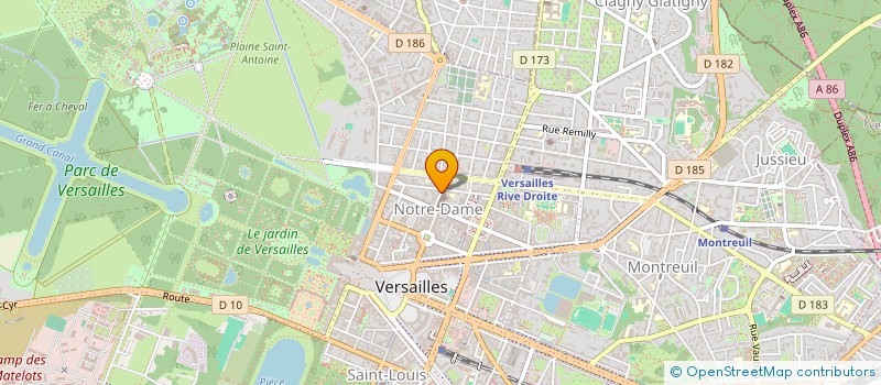 localisation de l'entreprise MONSIEUR GEORGES MARIE MARCILLE à VERSAILLES