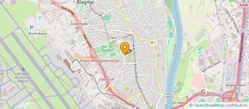 localisation de l'entreprise MONSIEUR GEORGES-MARIE POUGET à BLAGNAC