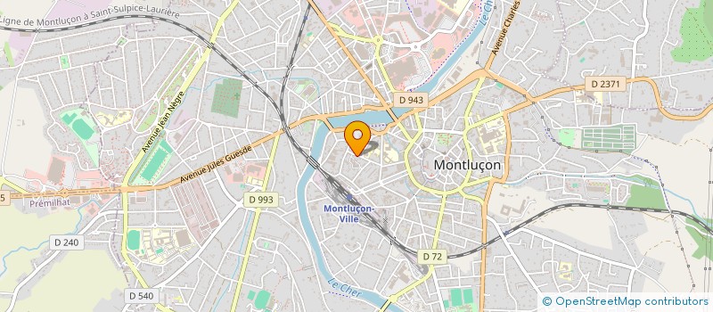 localisation de l'entreprise MONSIEUR GEORGES-MARIE VIRASSAMY SACRI  MONTLUCON