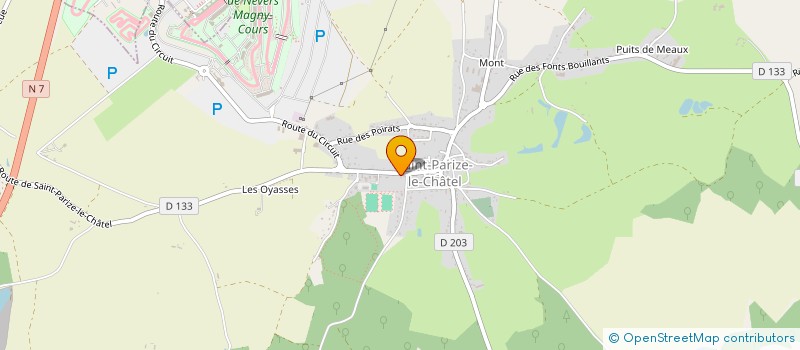 localisation de l'entreprise MONSIEUR GEORGES MARTINAT à SAINT-PARIZE-LE-CHATEL