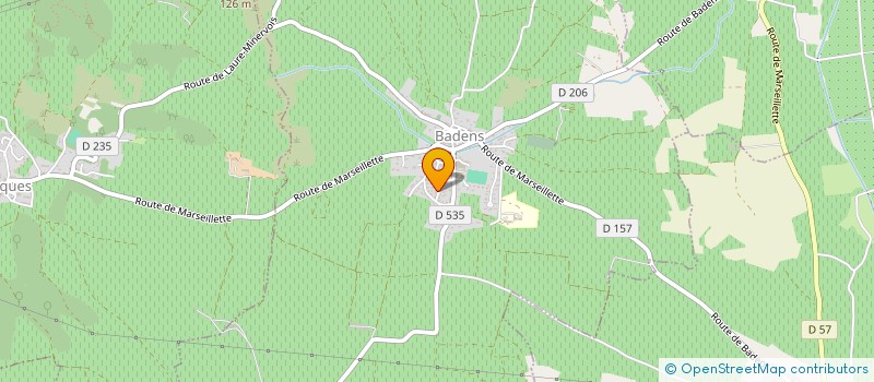 localisation de l'entreprise MONSIEUR GEORGES MARTY  BADENS