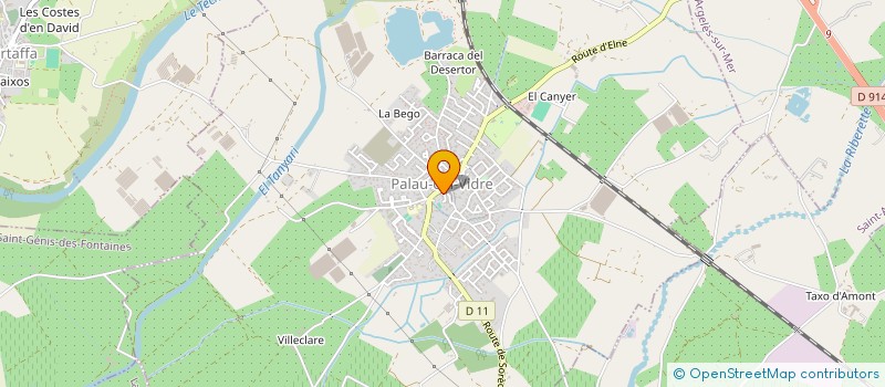 localisation de l'entreprise MONSIEUR GEORGES MATEUS  PALAU-DEL-VIDRE