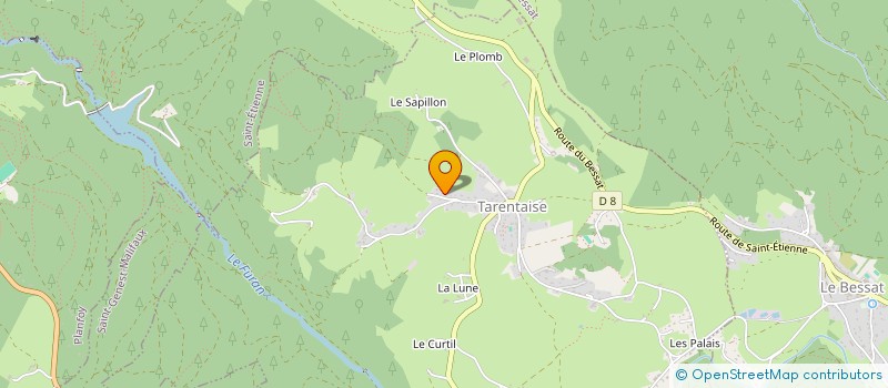 localisation de l'entreprise MONSIEUR GEORGES MATHEVET  TARENTAISE