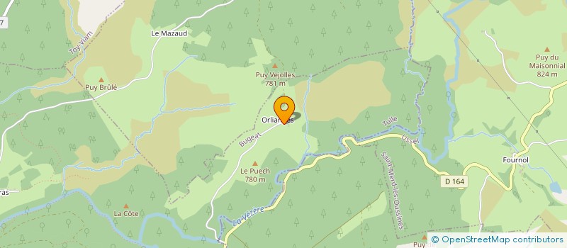 localisation de l'entreprise MONSIEUR GEORGES MATHURIN  BUGEAT