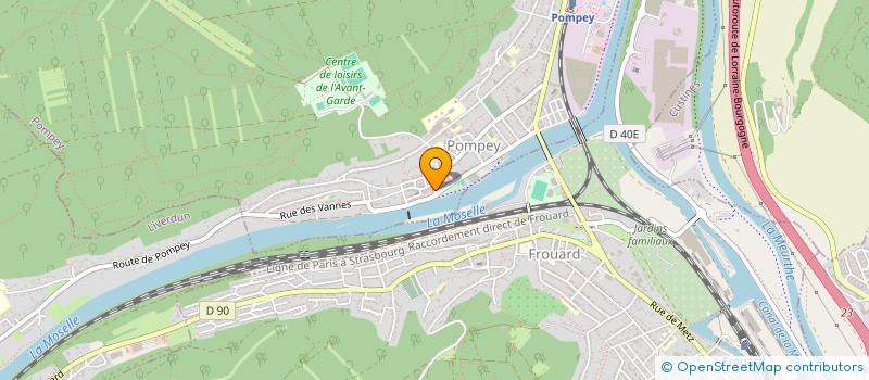 localisation de l'entreprise MONSIEUR GEORGES MATTE  POMPEY