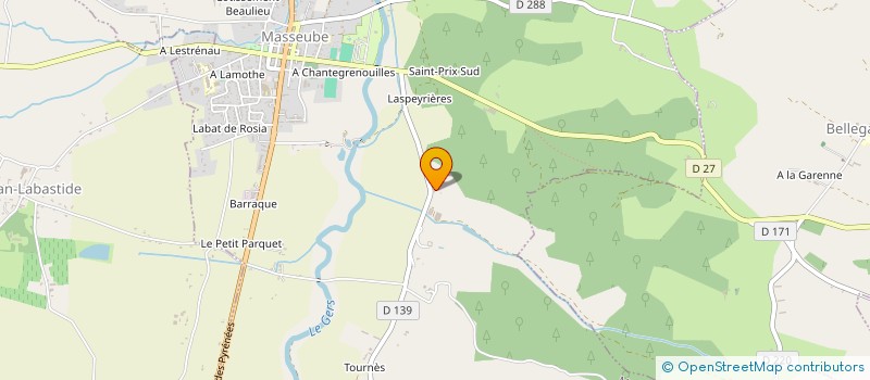 localisation de l'entreprise MONSIEUR GEORGES MAUGARD  MASSEUBE