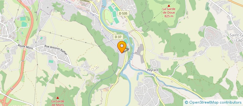 localisation de l'entreprise MONSIEUR GEORGES MAUGUIN  BRIVES-CHARENSAC